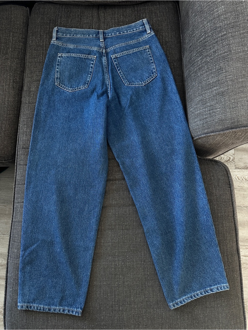 COS Tapered Leg High Rise Ankle Jeans Blue Denim Size 26 - Picture 8 of 13